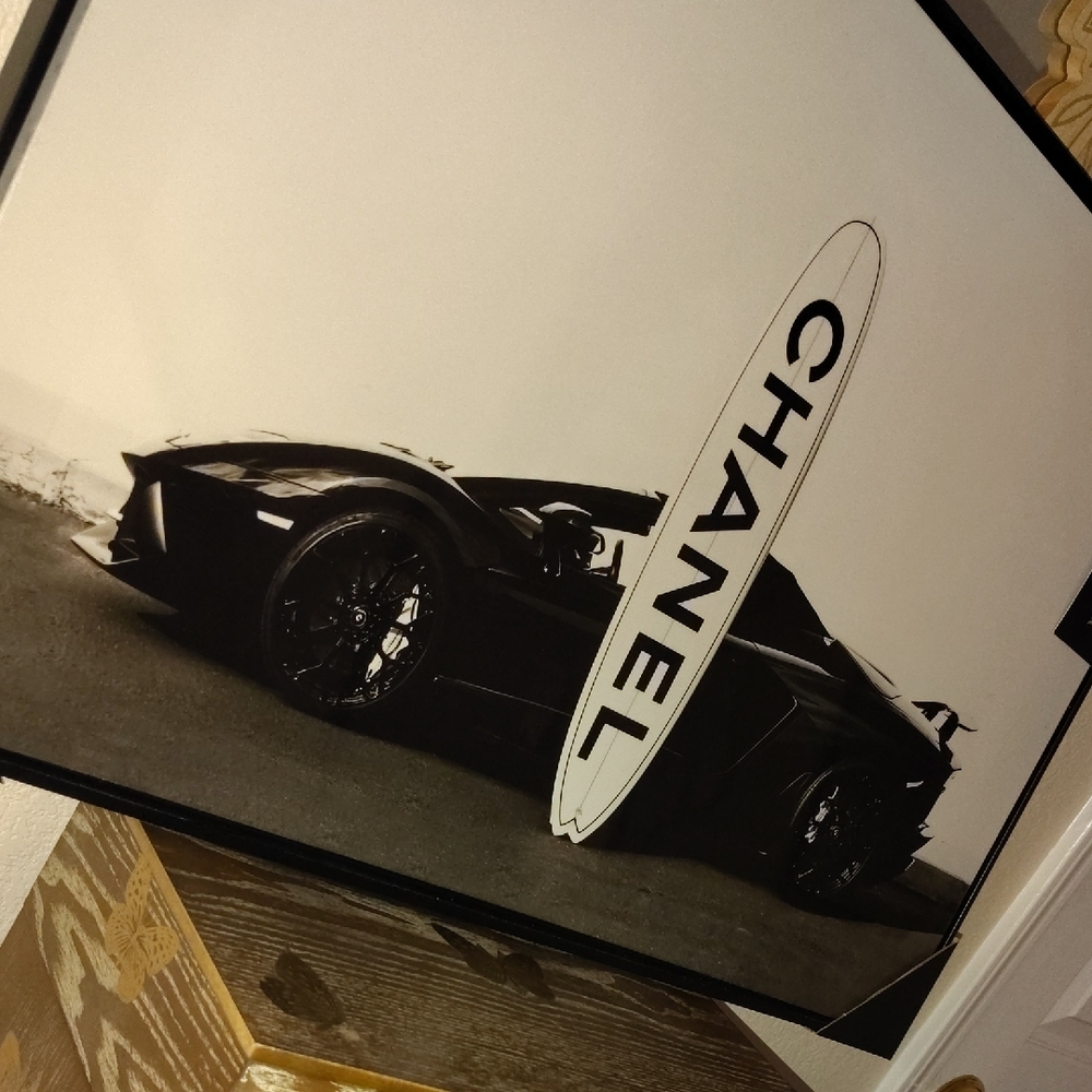 CHANEL Black and White Art Print